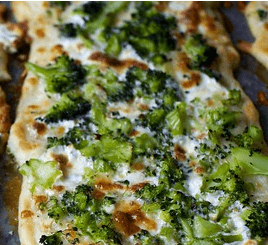 Grilled Pizza with Roasted Broccoli